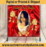 45 AND FABULOUS BACKDROP Custom Favorz by Sharon