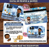 BABY CORP BOSS BABY BOY CREDIT CARD INVITE