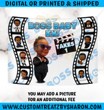 AFRICAN AMERICAN BOSS BABY BOY BACKDROP Custom Favorz by Sharon