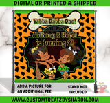 AFRICAN AMERICAN PEBBLES & BAMM BAMM BACKDROP Custom Favorz by Sharon