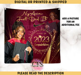 ANY SCHOOL GRADUATION BACKDROP Custom Favorz by Sharon