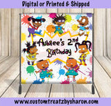 African American Rugrats Backdrop - Rugrats Party Banner Custom Favorz by Sharon