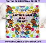 African American Rugrats Backdrop - Rugrats Party Banner - Rugrats Favor - Rugrats Party - Custom Backdrop - Digital - Printed - Shipped Custom Favorz by Sharon