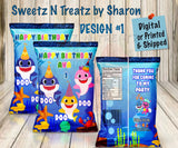 BABY SHARK CHIP BAGS Custom Favorz by Sharon