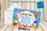 BABY SHARK PRINTABLE INVITE Custom Favorz by Sharon