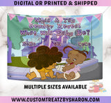 BEBE & CECE PROUD GENDER REVEAL BACKDROP Custom Favorz by Sharon