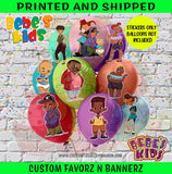 BEBE'S KIDS BALLOON STICKERS Custom Favorz by Sharon