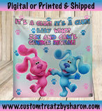 BLUES CLUES GENDER REVEAL BACKDROP Custom Favorz by Sharon