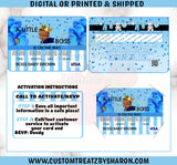 BOSS BABY BOY BABY SHOWER CREDIT CARD INVITES Custom Favorz by Sharon