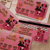 BOSS BABY GIRL CREDIT CARD INVITE Custom Favorz by Sharon