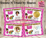 BOSS BABY GIRL SCRATCH OFF TICKETS Custom Favorz by Sharon