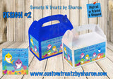 Baby Shark Gable Box Custom Favorz by Sharon