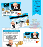 Boss Baby Boy Credit Card Invites Custom Favorz by Sharon