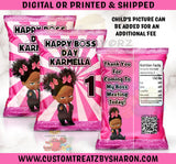 Boss Baby Girl Chip Bags Custom Favorz by Sharon