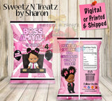 Boss Baby Girl Custom Chip Bag Custom Favorz by Sharon