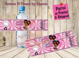 Boss Baby Girl Water Bottle Labels Custom Favorz by Sharon