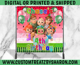 CAUCASIAN COCOMELON WATERMELON BACKDROP Custom Favorz by Sharon