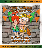 CAUCASIAN PEBBLES & BAMM BAMM BACKDROP Custom Favorz by Sharon