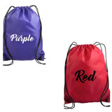 CHARACTER DRAWSTRING BACK PACK Custom Favorz by Sharon