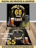 CHEERS N BEERS & CIGARS BACKDROP Custom Favorz by Sharon