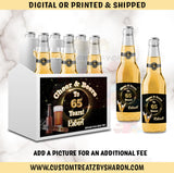 CHEERS N BEERS THEMED BEER LABELS Custom Favorz by Sharon