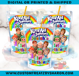 COCOMELON CAPRISUN OR KOOL- AID JAMMERS Custom Favorz by Sharon