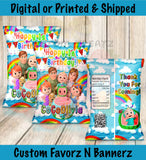 COCOMELON CHIP BAGS Custom Favorz by Sharon