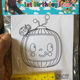COCOMELON COLORING PACK Custom Favorz by Sharon