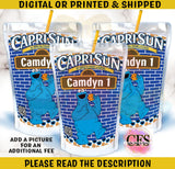 COOKIE MONSTER CAPRISUN & KOOL-AID JAMMERS Custom Favorz by Sharon