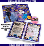 COOKIE MONSTER BABY SHOWER GAME BOOK