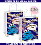COOKIE MONSTER GIFT BAG LABELS