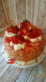 CRUNCH CAKE CHEESECAKE - Strawberry Shortcake Crunch Cake - Key Lime Crunch Cake - Cheesecake - Crunch Cakes - Local Delivery - Shipped Custom Favorz by Sharon