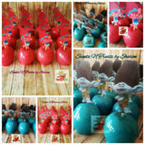CUSTOMIZED CANDY APPLES - Hard Candy Apples - Themed Candy Apples - Candy Apples Custom Favorz by Sharon