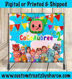Cocomelon Backdrop Custom Favorz by Sharon