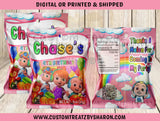 Cocomelon Fruit Snacks (PINK) Custom Favorz by Sharon