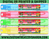 Cocomelon Watermelon Bubble Wand Favors Custom Favorz by Sharon