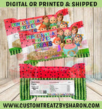 Cocomelon Watermelon Rice Krispies Treats Custom Favorz by Sharon