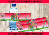 Cocomelon Watermelon Water Bottle Labels Custom Favorz by Sharon