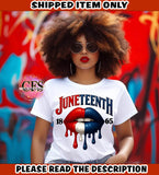 Dripping Lips | Juneteenth Edition | Red White & Blue | Red Yellow & Green