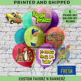 FRESH PRINCE BALLOON STICKERS Custom Favorz by Sharon