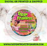 FRESH PRINCESS CHARGER AND PARTY PLATE INSERTS Custom Favorz by Sharon