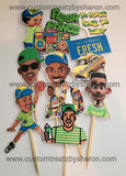 Fresh Prince Cupcake Toppers Custom Favorz by Sharon