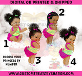 Fresh Princess Swirl Lollipop Labels Custom Favorz by Sharon