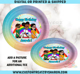 GRACIE'S CORNER PARTY PLATE INSERTS Custom Favorz by Sharon