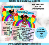 GRACIE'S CORNER PRINTABLE INVITE Custom Favorz by Sharon