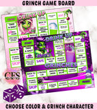 GRINCH GAME BOARD - PRINTED & SHIPPED