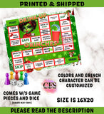 GRINCH GAME BOARD - PRINTED & SHIPPED