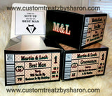 GROOMSMEN PROPOSAL SHOE BOX FAVOR Custom Favorz by Sharon