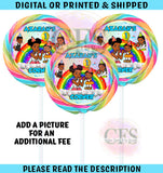 Gracie Corner Swirl Lollipop Labels - Carnival Lollipop Labels Custom Favorz by Sharon