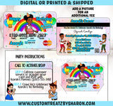 Gracie's Corner Credit Card Invites Custom Favorz by Sharon